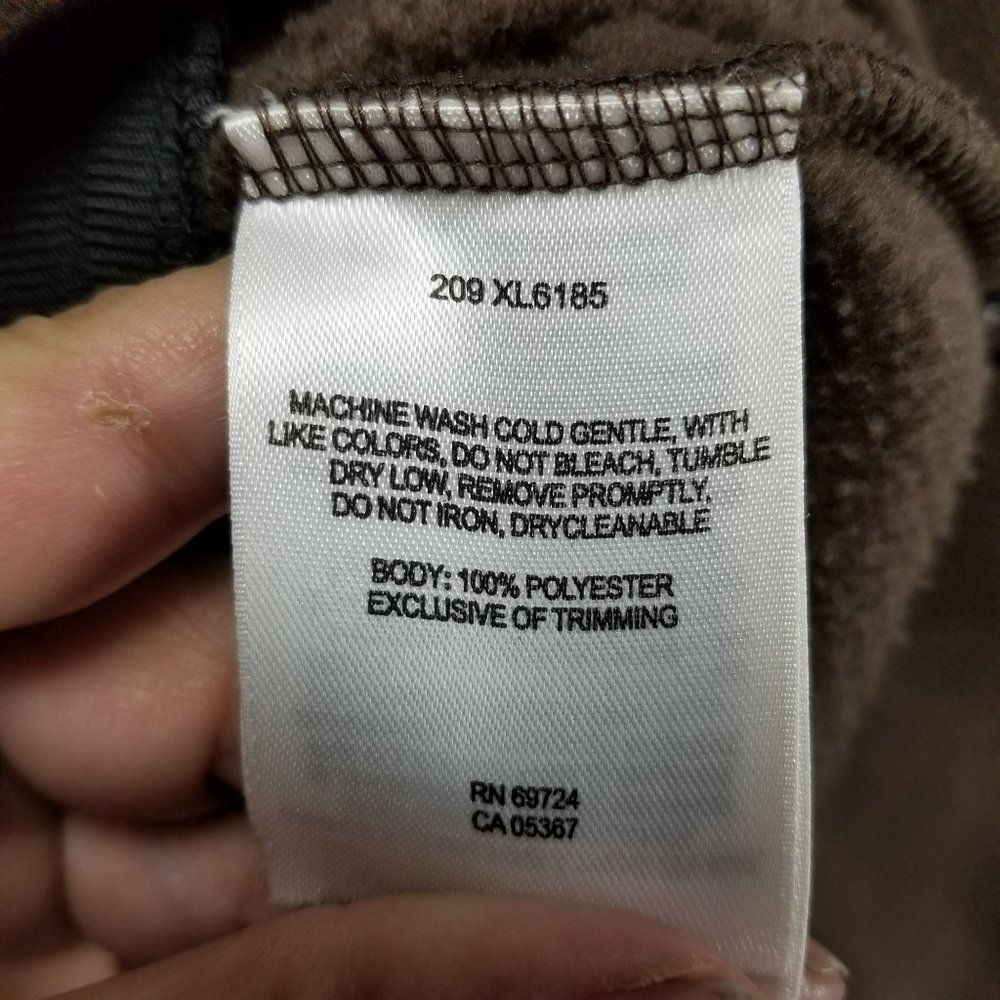 Columbia Jacket Womens Large Brown Fleece Long Sleeve Full Zip - Picture 5 of 10